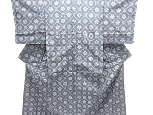 花蜀江文織り出し手織り紬着物